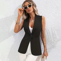 Women’s Fashion Solid Single-Breasted Waistcoat Vest 3