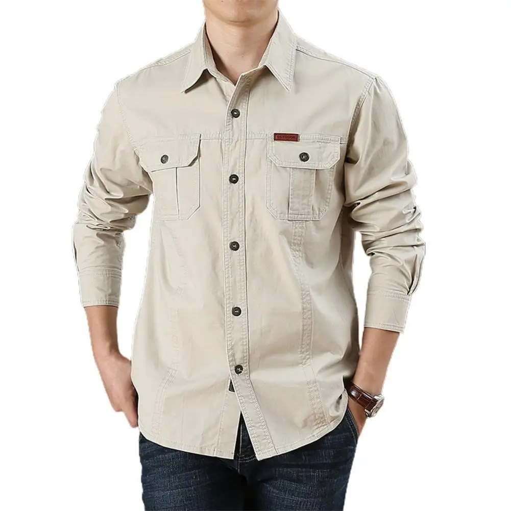 Spring Autumn Denim Men Shirts Long Sleeve 100% Cotton Camiseta Masculina Army Military Casual Shirts cotton shirt denim shirt long sleeve shirt men casual shirt