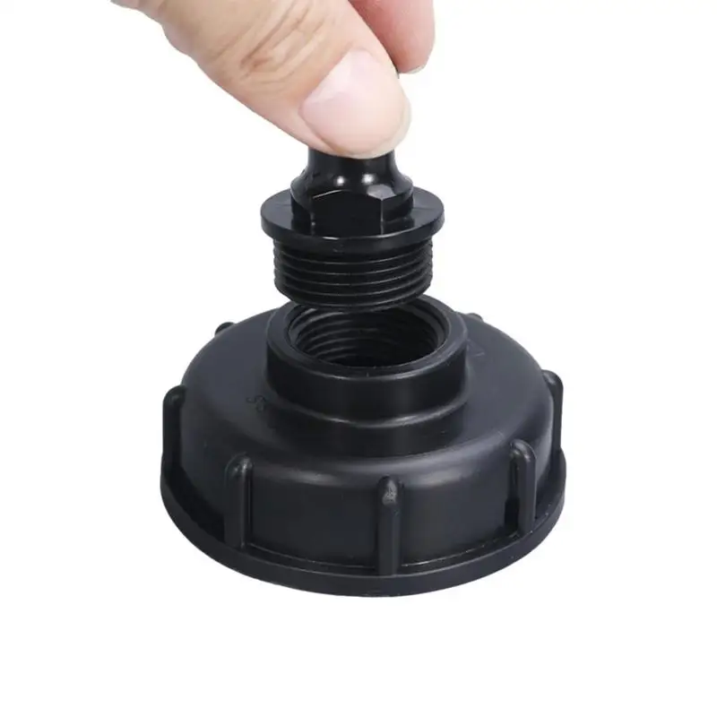 TOP-VIGOR IBC Adattatore S60x6 Filettatura Connettore per Mdpe Tubo Acqua Raccordo Gomito Uscita 25mm