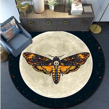 Death Moth Area Rug 1