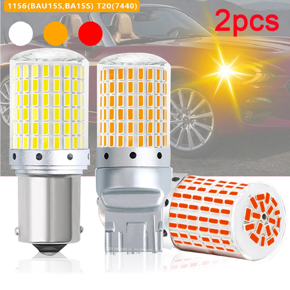 2X CANBUS T20 7440 W21/5W LED Birne Auto Blinker Bremslicht Lampe