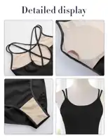 Women Double Camisole Ballet Leotards Black Gymnastic Bodysuit High Elastic Dance Clothing Comfort Ballerina Outfits Cross Back - Image 6