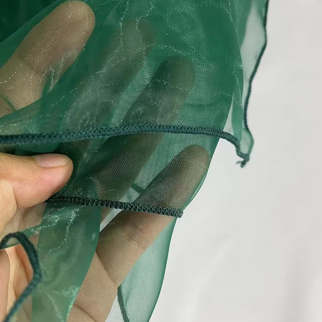 100Db Sötétzöld Szék Borít A Sash Székek Íj Bankett Esküvőkre Találkozó Party Étterem Haorui - Image 4