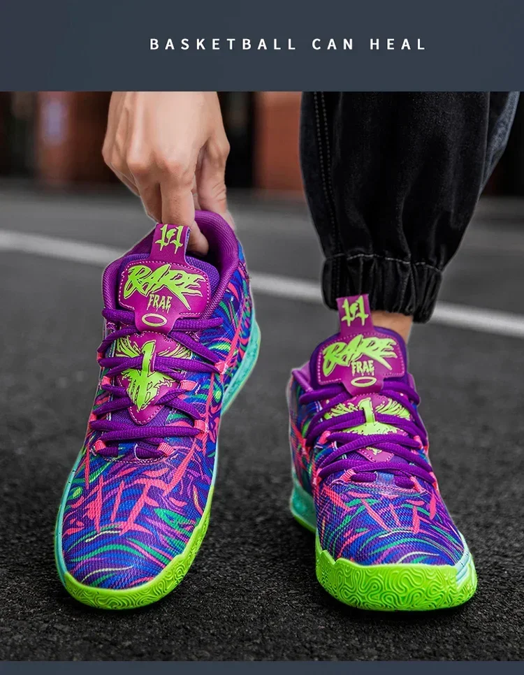 2025 Basketball Shoes for Men Cushioning Basketball Sneaker Women Kids High-top Outdoor Sport Sneakers Breathable Athletic Shoes