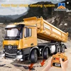Huina New 536 R/C Alloy Heavy Dump Truck 1/18 Scale Remote Controlled Car Construction Engineer Loading Car Rc Vehicle Toys Gift 3