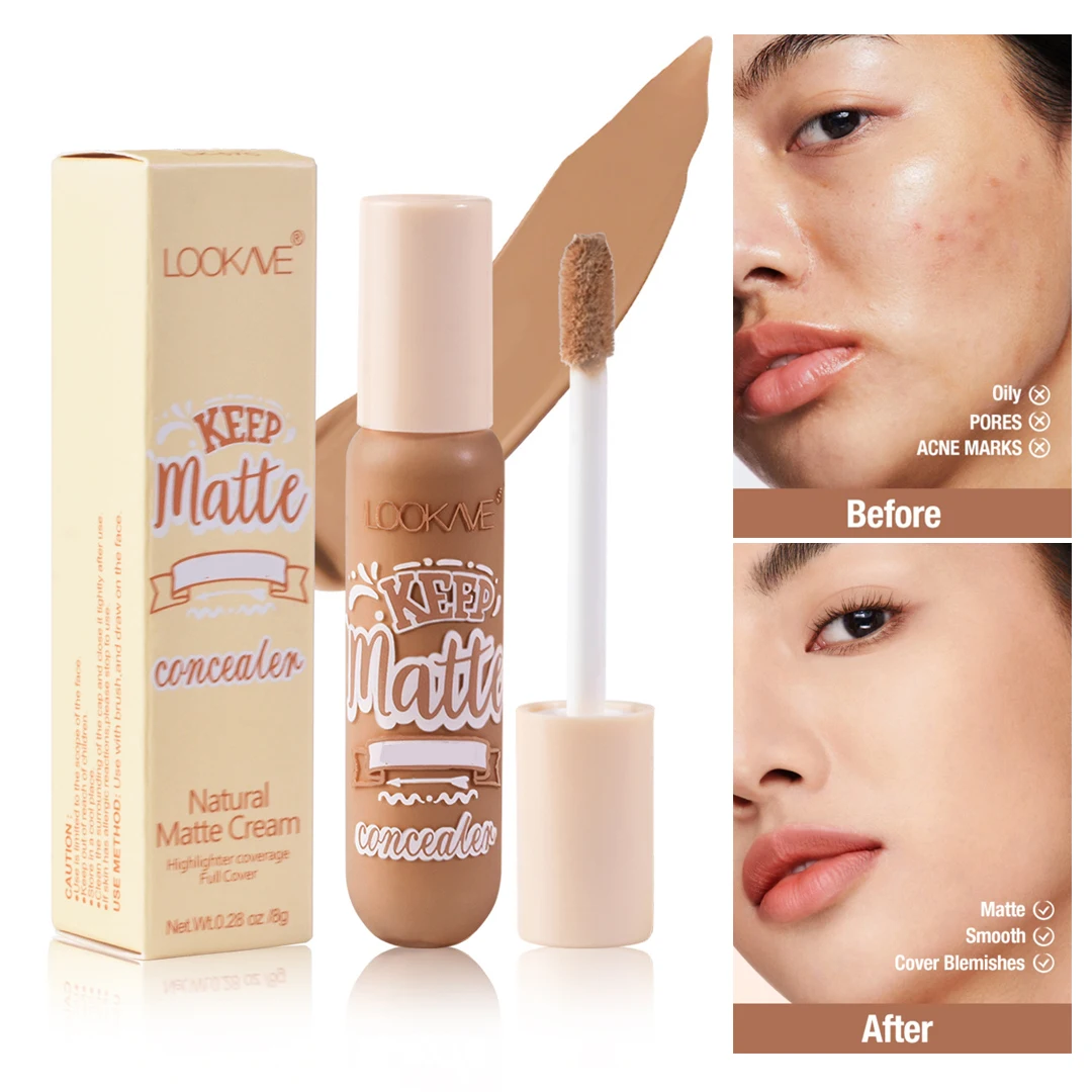 Liquid Concealer Stick Foundation Cream 6 Color Moisturizing Full Coverage Acne Dark Circle Natural Matte Concealer Cream Makeup_voghion.com