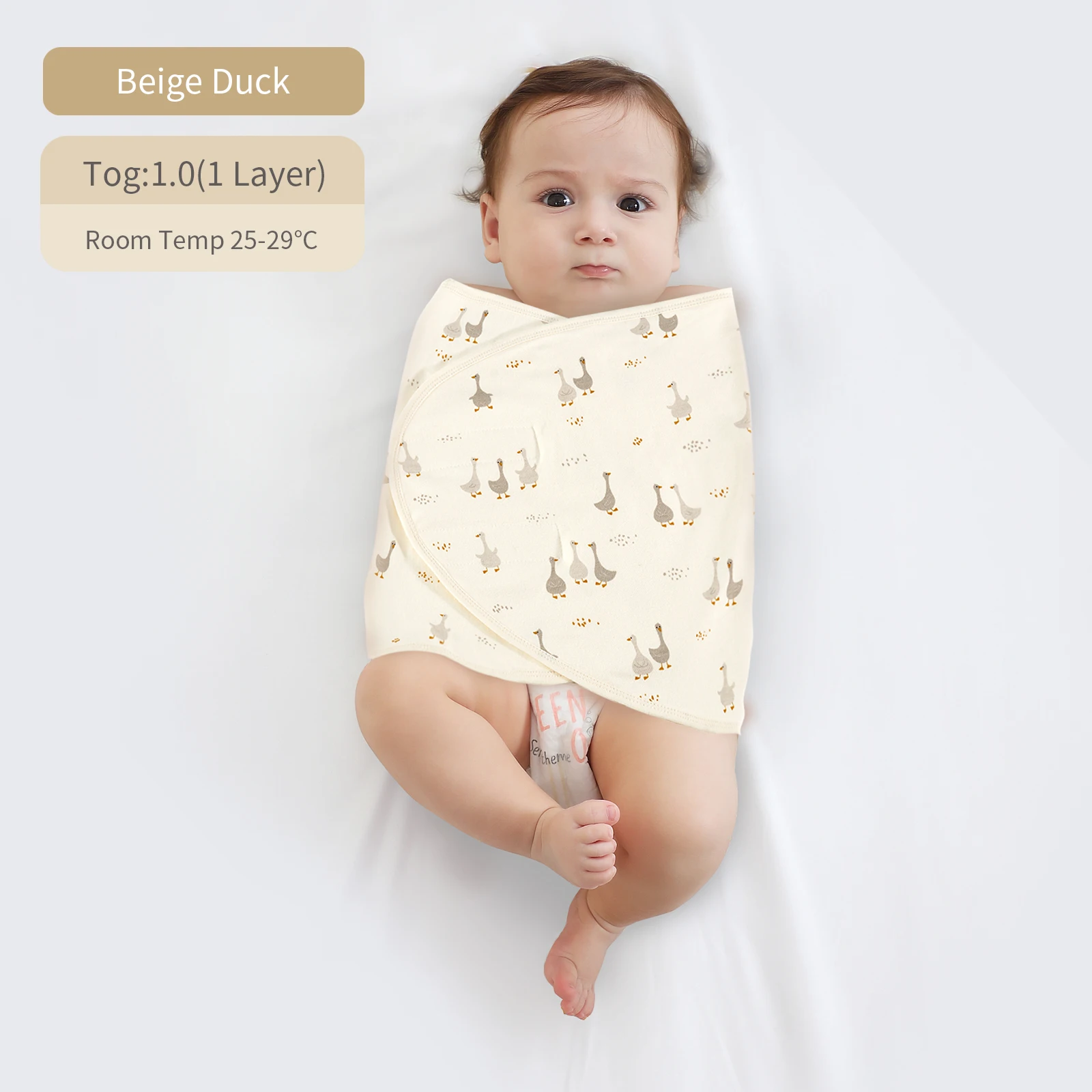 Baby Wrap Blanket Newborn Swaddle Tie Anti Startle Jump Summer Thin Cotton Soft Diaper Changing Bilayer
