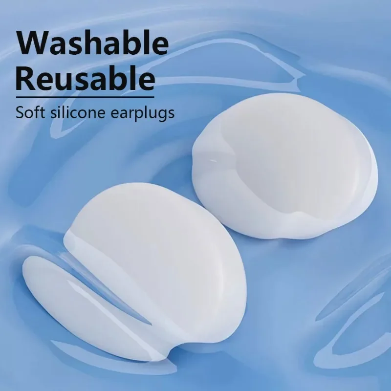 Silicone Ear Plugs 12PCS Noise Reduction Reusable For Sleep