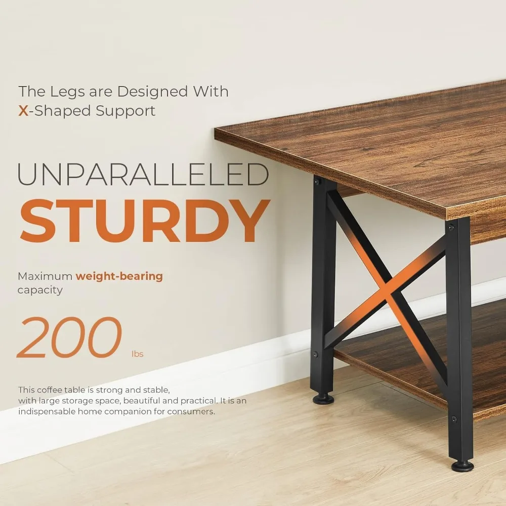 Coffee Table with Storage,for Living Room,FarmhouseTable,Space Saving Living Room Tables, Easy Assembly,Modern Coffee Tables 4