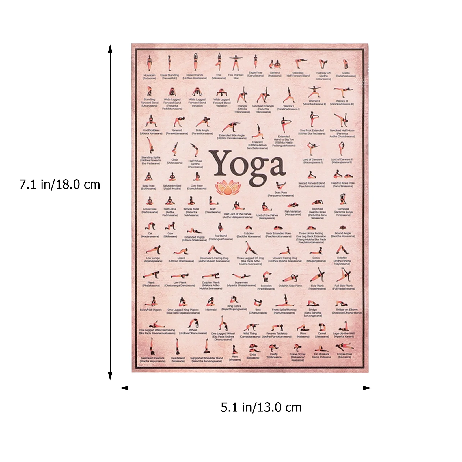 6 pezzi decorare Yoga Poster Fitness Vintage Stretching esercizio tela immagine domestica