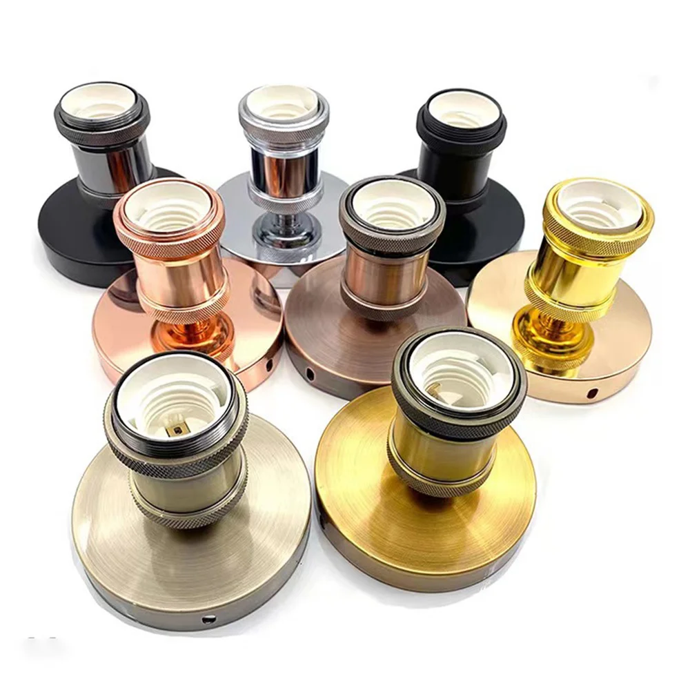 Vintage Lamp Socket E27 E26 Bulb Base Retro Ceiling Screw Light Lamp Holder LED Light Lampholder Home Decoration lamp holder lamp bulb holder lamp base