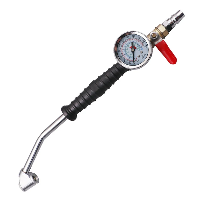 Tire Inflator Rod For Car Truck Vehicles With Tire Pressure Gauge Car Manometro Repair Tools 0-15Bar/220Psi Universal