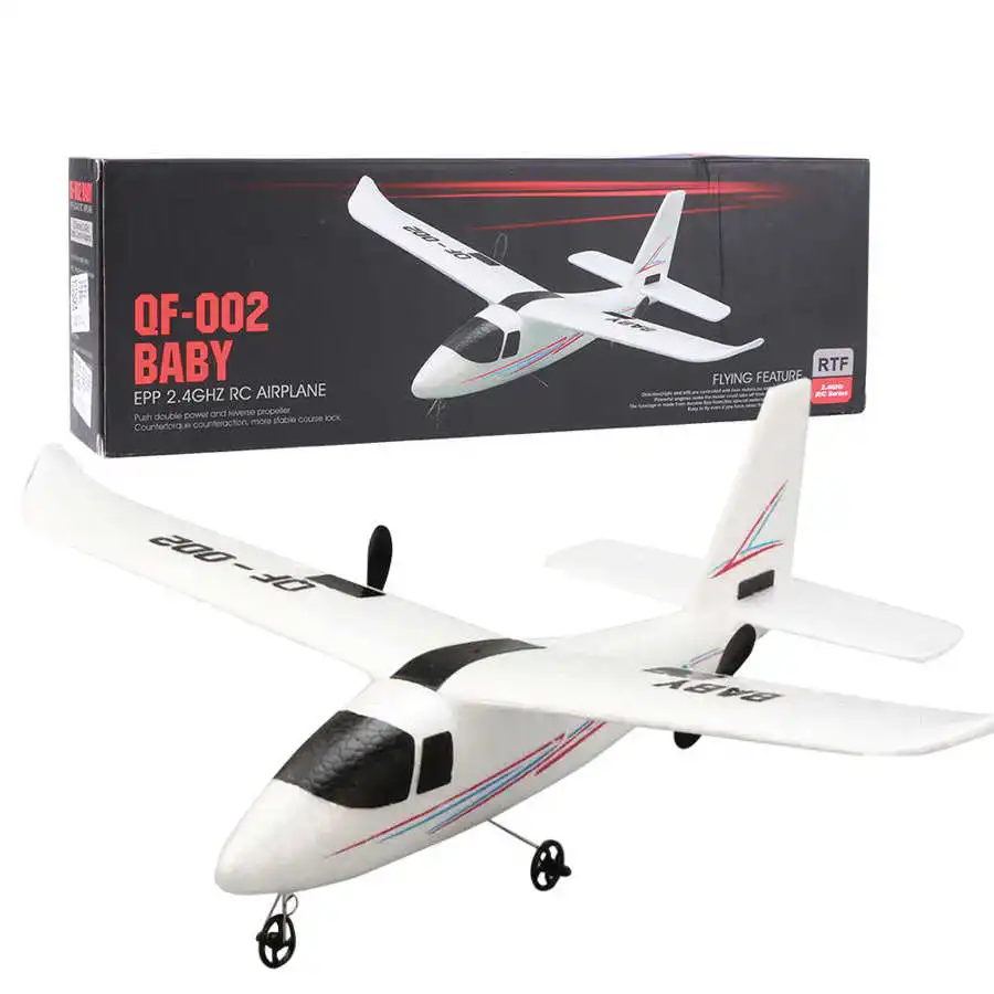 QF002 Remote Control DIY Glider Remote Control Plane Multi-Axis Gyroscope System Remote Control Aircraft RC Fixed Wing Glider