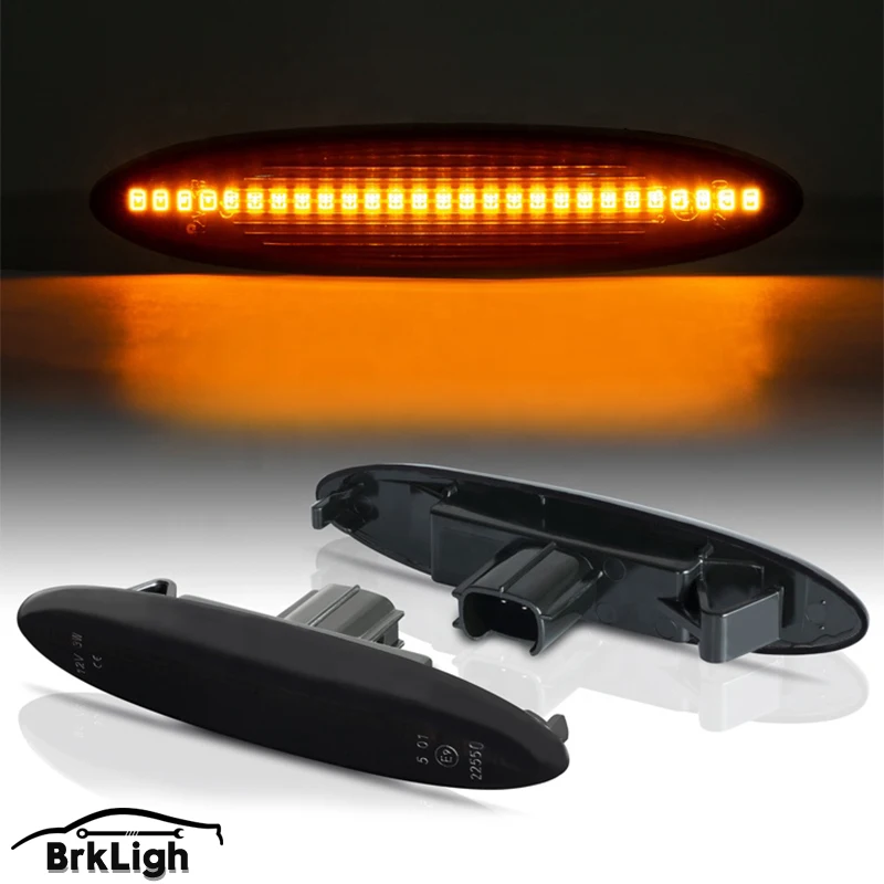 

2Pcs Dynamic Flowing Amber LED Turn signal Light Side Marker Lamp For Toyota LEXUS IS250 350 430 E350