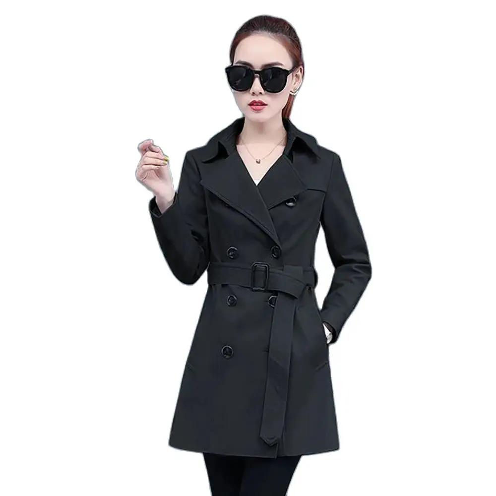 

High-end Ladies' Windbreaker In Spring And Autumn In 2023, New Fashion, Middle-aged Mother's Slim Temperament And Long Coat Tide