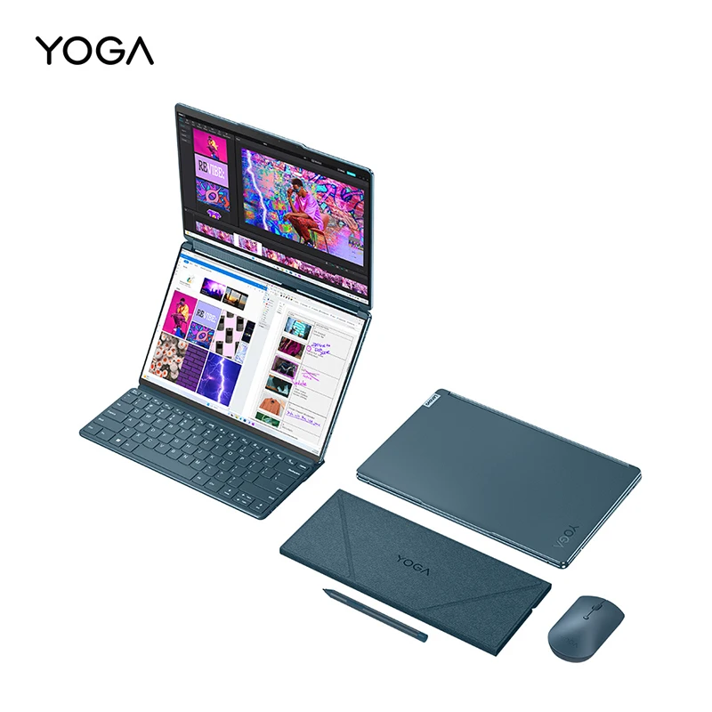 Lenovo YOGA Book 9i AI 2024 U7 13.3 Inch Dual TouchScreen 2.8k OLED 360° Flip Screen Newest 5