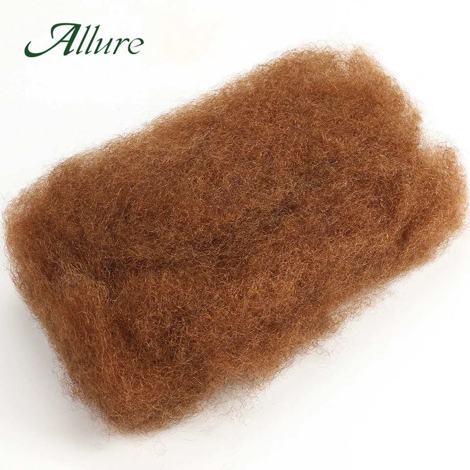 Brazilian Dark Brown Colored Hair Afro Kinky Curly Bulk Human Hair Braids Natural Black Colored Remy Wave 50g/per Allure