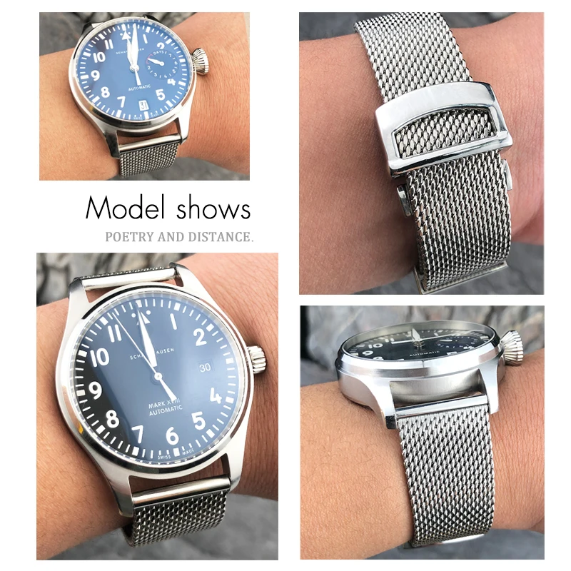 IWC シルバーメッシュ金属ベルト　20mm ポートフィノ付属品 IWC シルバーメッシュ金属ベルト 20mm ポートフィノ付属品 IWC