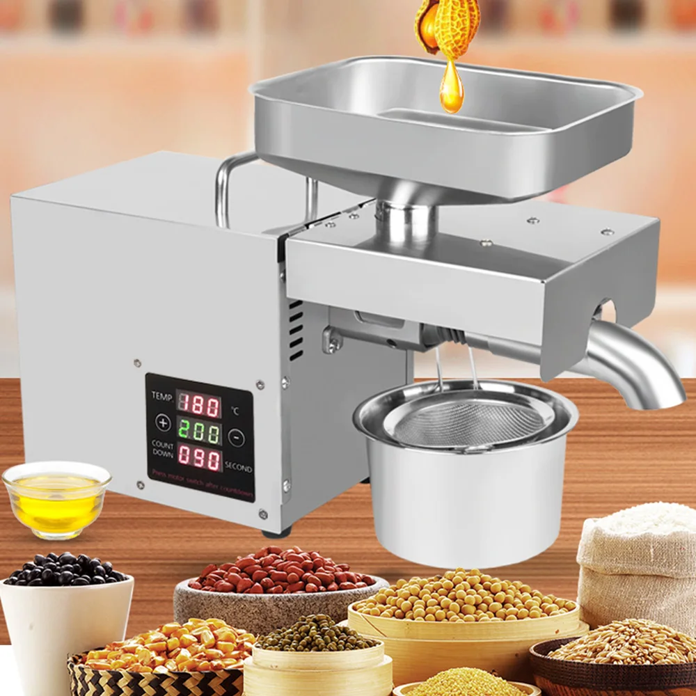 Family automatic intelligent temperature control oil pressing