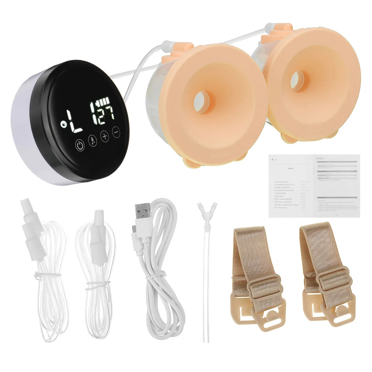 best quiet breast pump LCD Bilateral Electric Milk Feeding Breast Pump Automatic Massage Postpartum Lactator Pumps Baby Breastfeeding Accessories best quiet breast pump Electric breast pumps