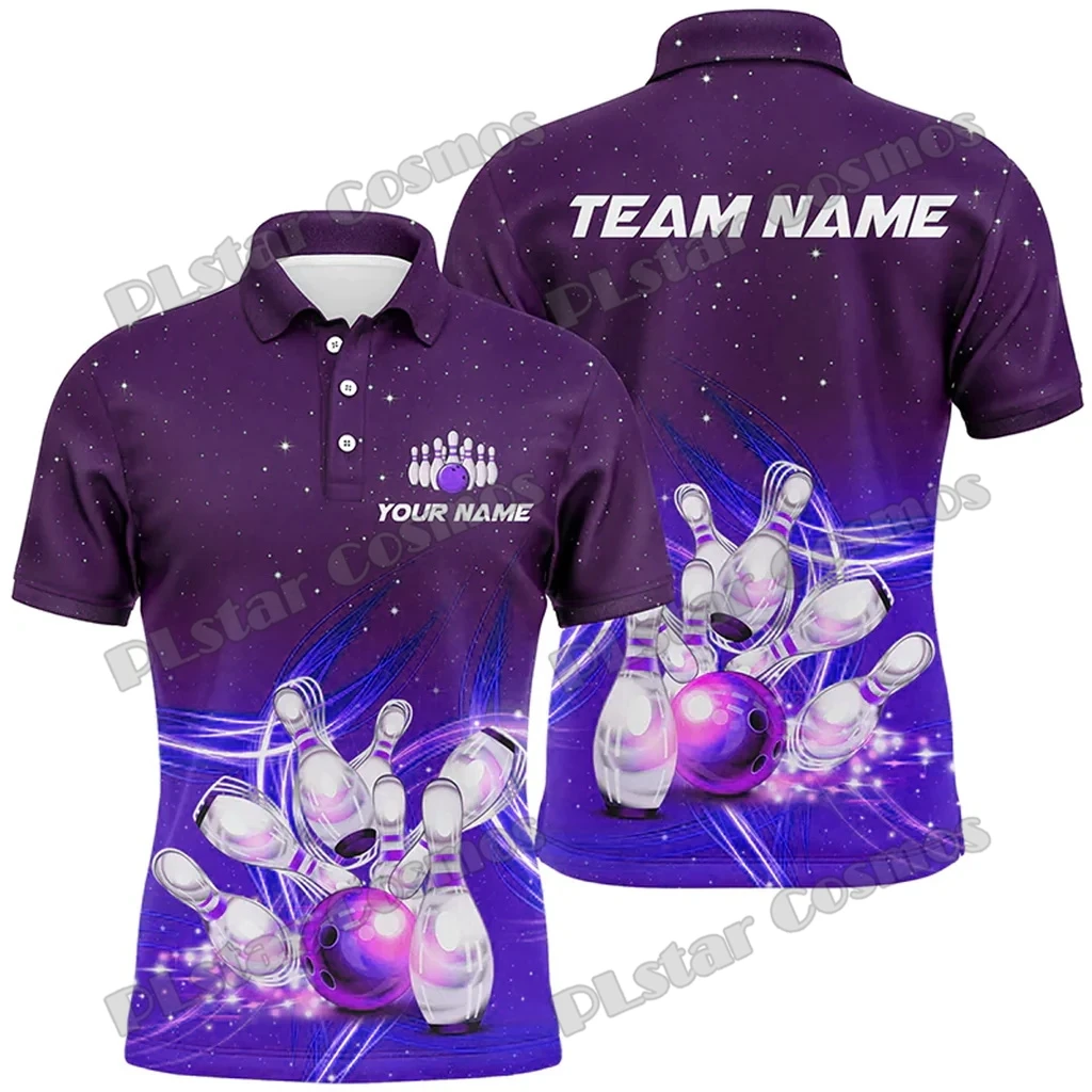 Lightning Thunder Bowling Team Jersey Mehrfarbig Benutzerdefinierter Name 3D-gedrucktes Herren-Poloshirt Sommer Unisex Casual Poloshirt WK231 – Detail 18