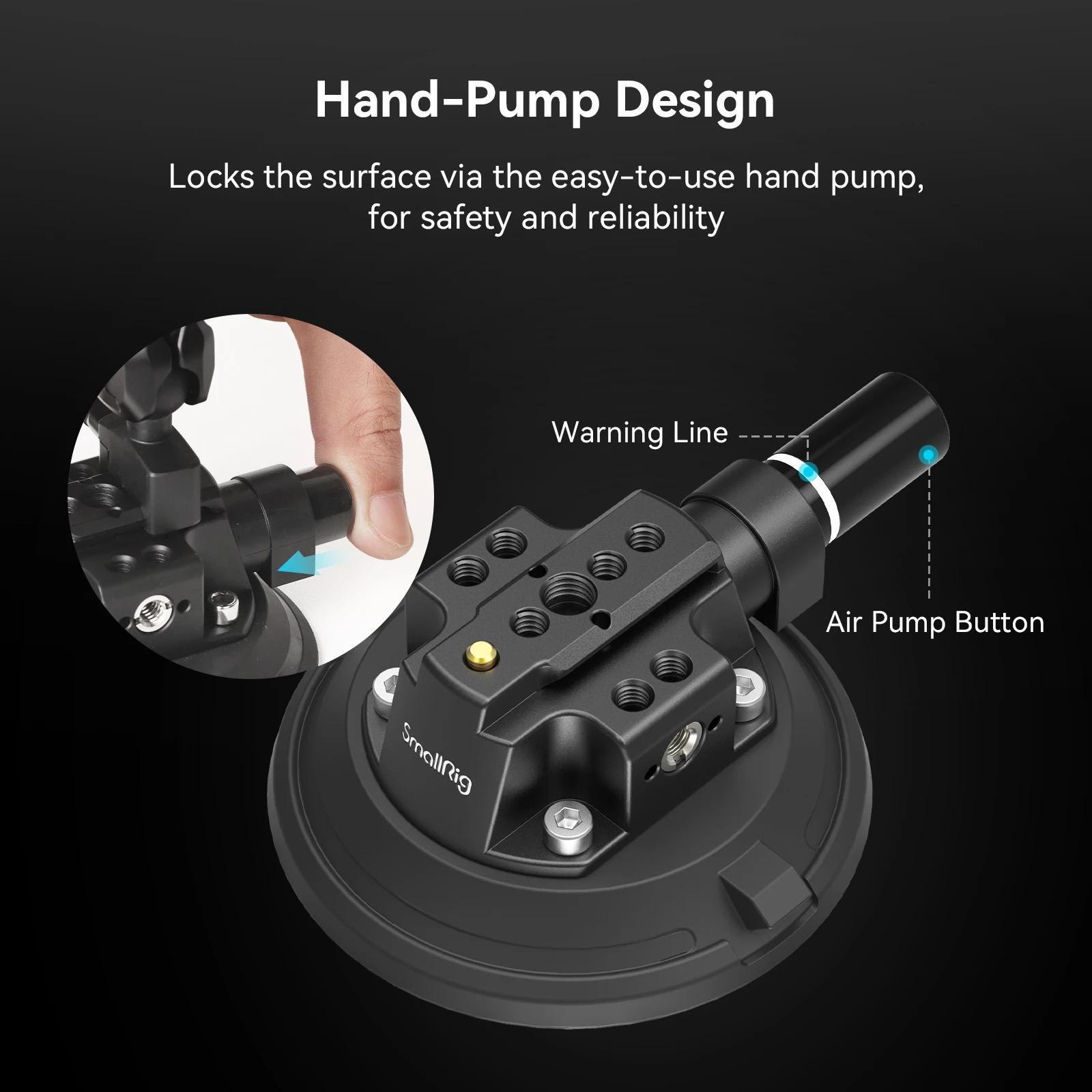 Smallrig Suction Cup Câmera Mount Suporte de Câmeras na Janela do Carro Pára-brisa para Sony Dlsr Tiro Veículo Vlogging 4122 4 - Image 4