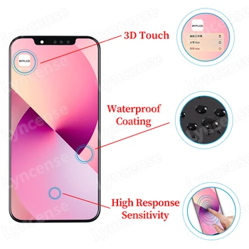 Display LCD OLED per iPhone 13 Mini con Touch Screen 3D e Digitalizzatore, Ricambio per Display 13 Mini