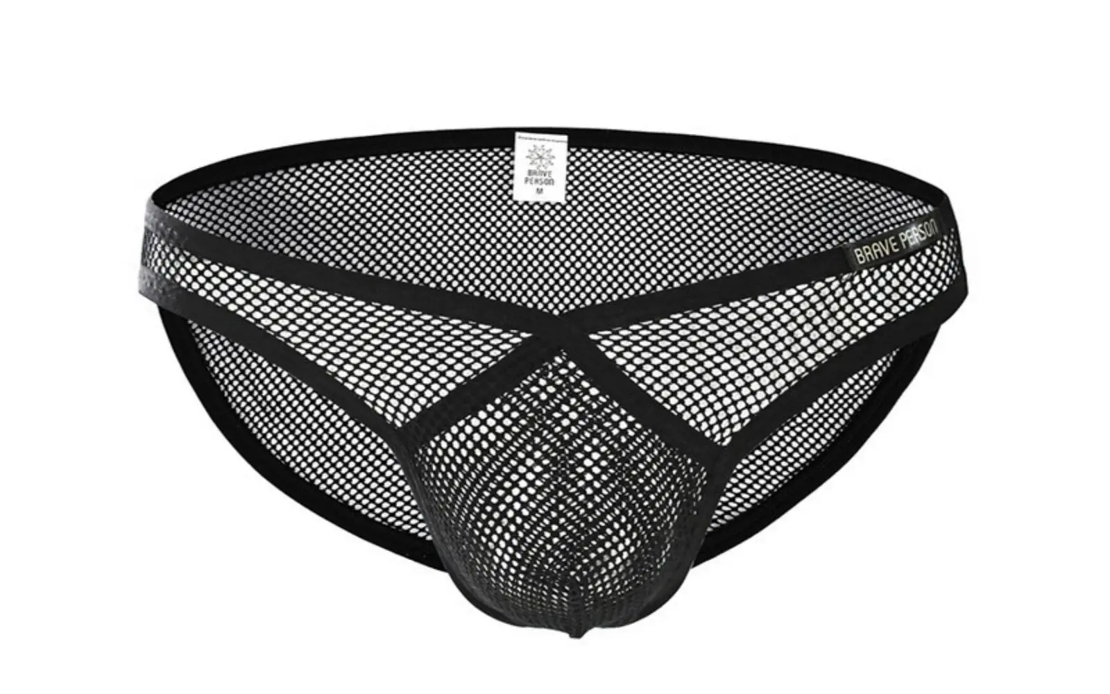 

Men'S Underwear Mesh Briefs V-Shaped Cross Over Underpants Big Pouch U Convex Trunk Panties Tanga Lingerie Cueca Calzoncillos