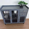 Simple Modern Bamboo Kitchen Cabinets For Kitchen Furniture Sideboard With Drawer Luxury Household Multi-layer Storage Cabinet 3