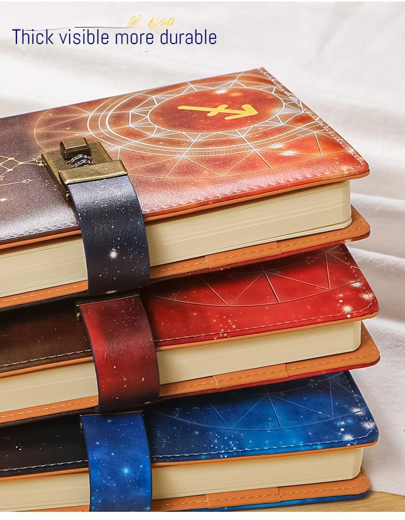 A5 Twelve Constella Lockable Notebook