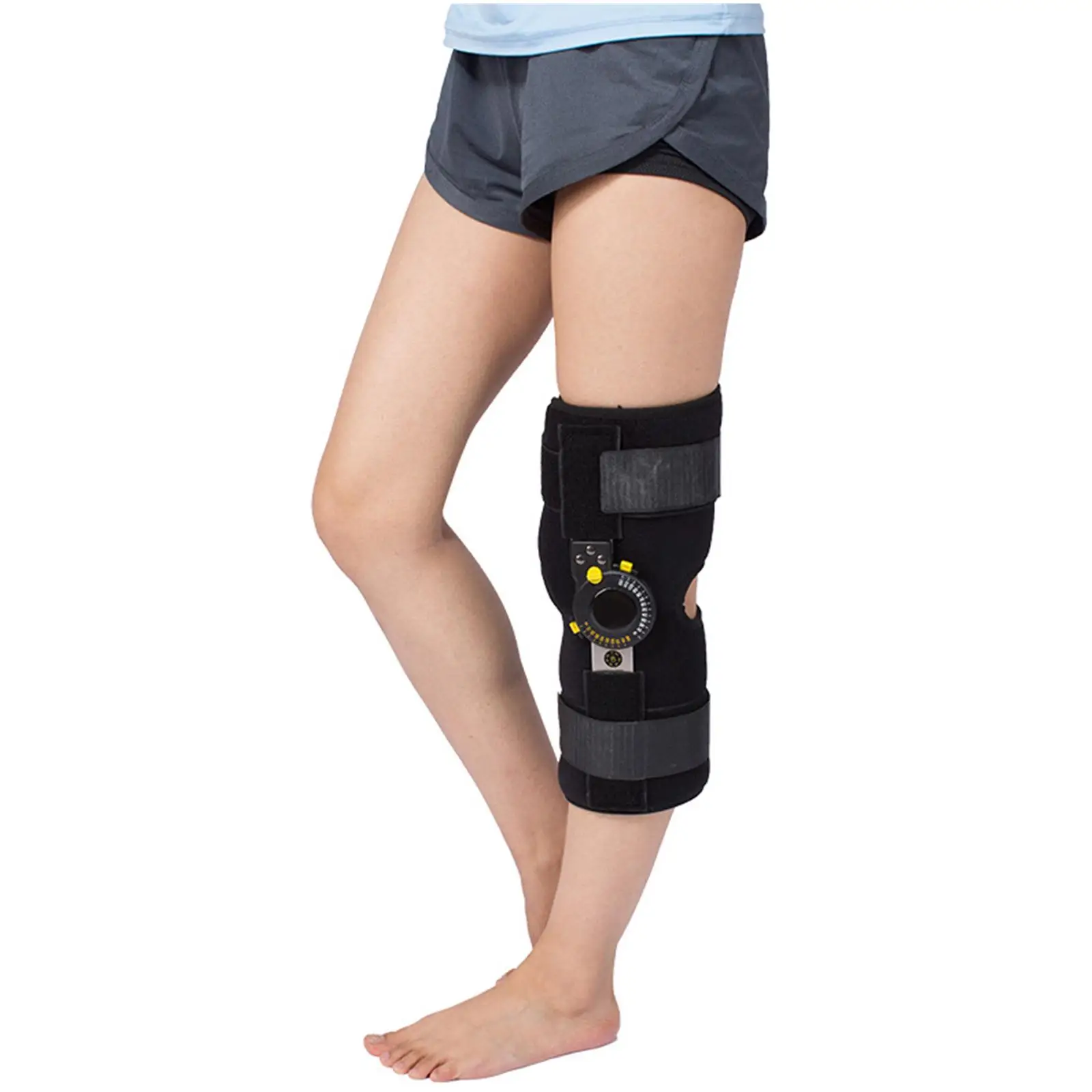 Stable Hinged Knee Brace Compression Wrap Effective Relief Knee Support