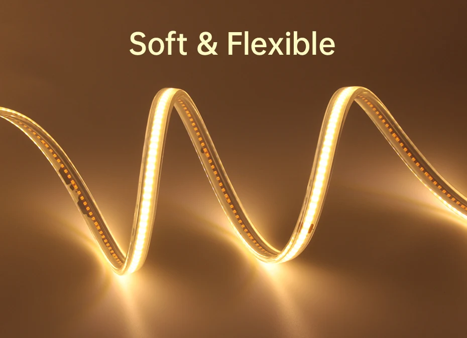 AC220V COB LED Strip Light 288LEDs/m IP65 Waterproof with ON/OFF Sc435c476c3954de18284a41d9b48d06cP