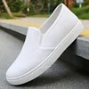 Breathable women's summer work small white shoes, old Beijing cloth shoes, non slip flat bottom, one step, pure white 3