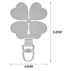 Enhanced Luxury Rotatable Stainless Steel Phone Lanyard Connector - 4PCs (Sliver - A)