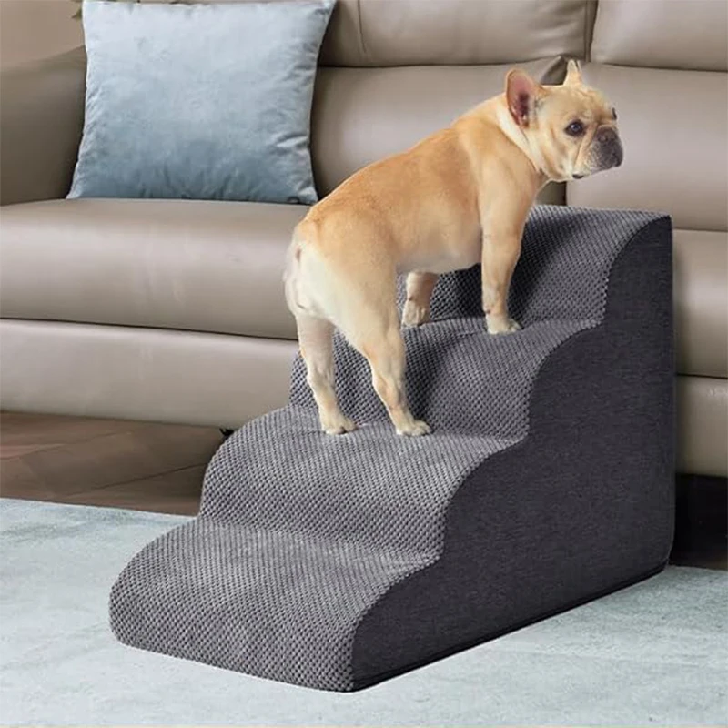 Detachable And Washable Kennel Memory Foam Dog Sofa Stairs Pet 3/4 Steps Stairs For Small Dog Cat Ramp Ladder Pet