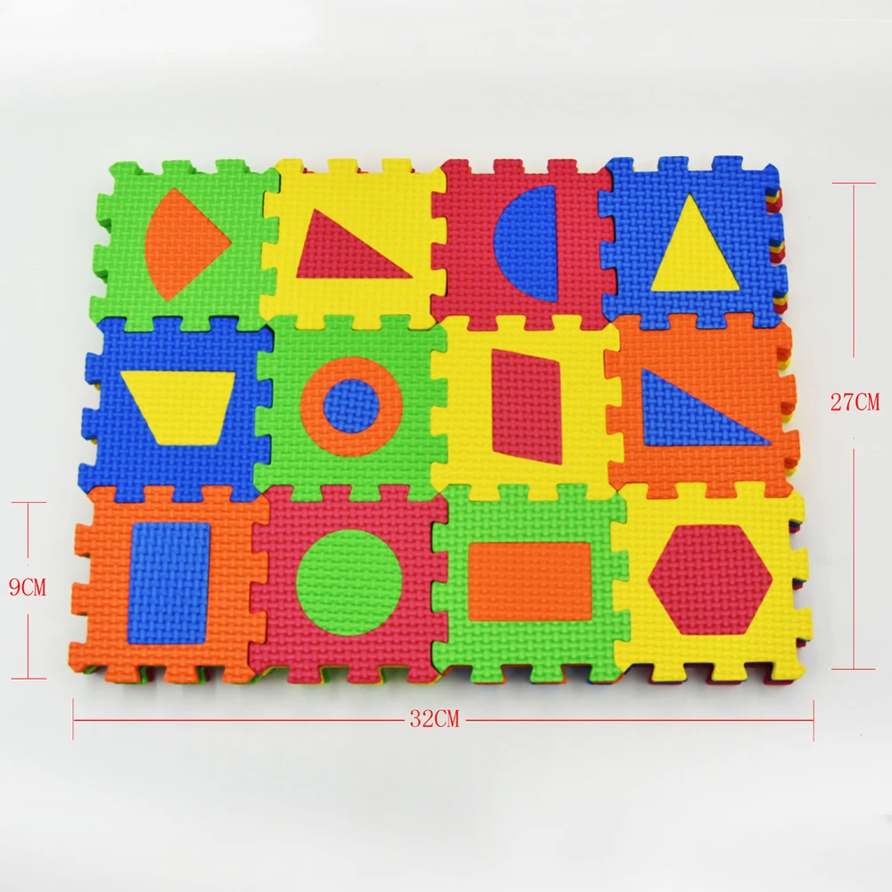 3D EVA Foam Puzzle Game DIY Geometric Shape Puzzle Learning Education Toys for Children Kids Birthday Gift