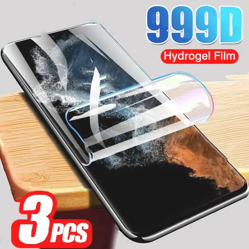 3Pcs Volle Abdeckung Hydrogel Film Für Samsung Galaxy A10 A20 A30 A40 A50 A60 A70 A80 A90 Screen Protector a30S A20S A10S A20E
