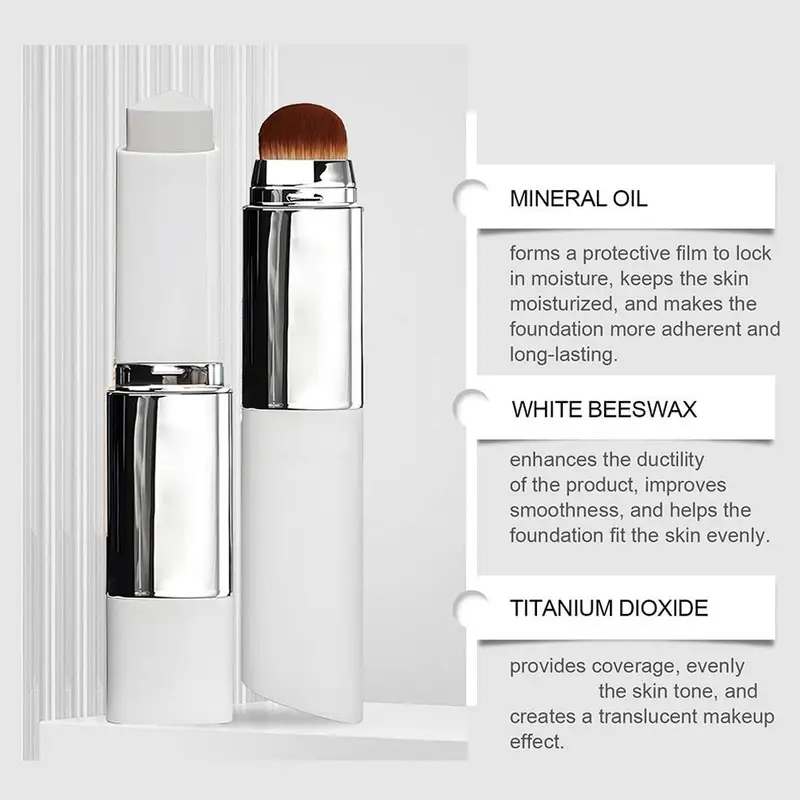2-in-1 Color-Changing Foundation Stick Liquid Lightweight Moisturizing...