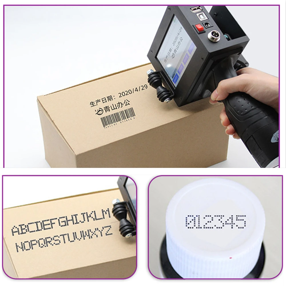 Stampante Laser portatile portatile testo Logo data di scadenza
