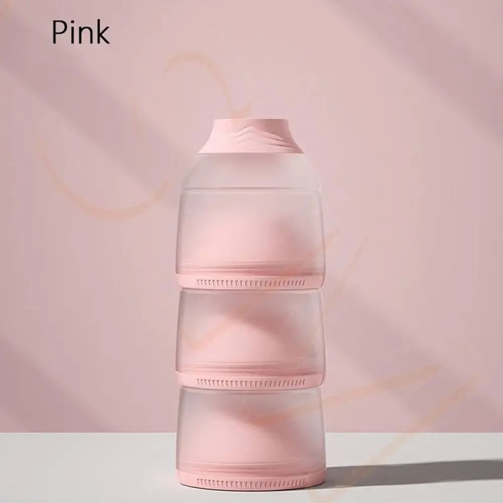3 Layers Baby Milk Powder Box Sealed Compartment Kids Snack Container Moisture-proof BPA Free Portable Formula Dispenser Candy