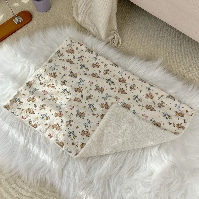 Pet Blanket With Pillow Dog and Cat Printed Nest Mat Dog and Cat Sleeping Pillow Quilt Warm mat puppy