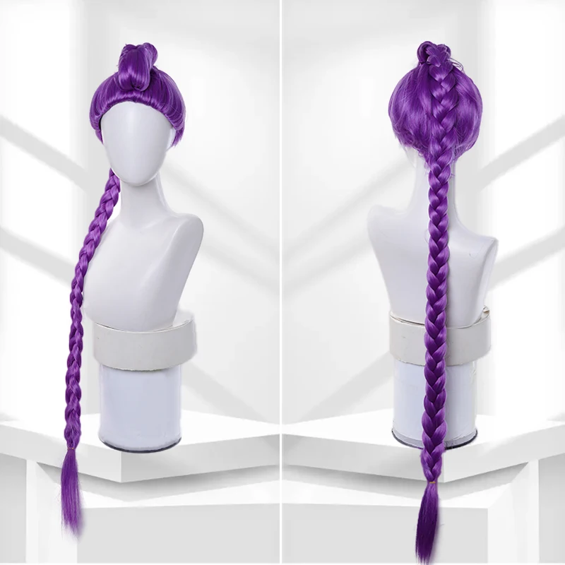 LUPU Demon Hunters Cosplay Wig Mira Rumi Zoey Styles Long Hair Heat Resistant Synthetic Kpop Carnival Props Purple