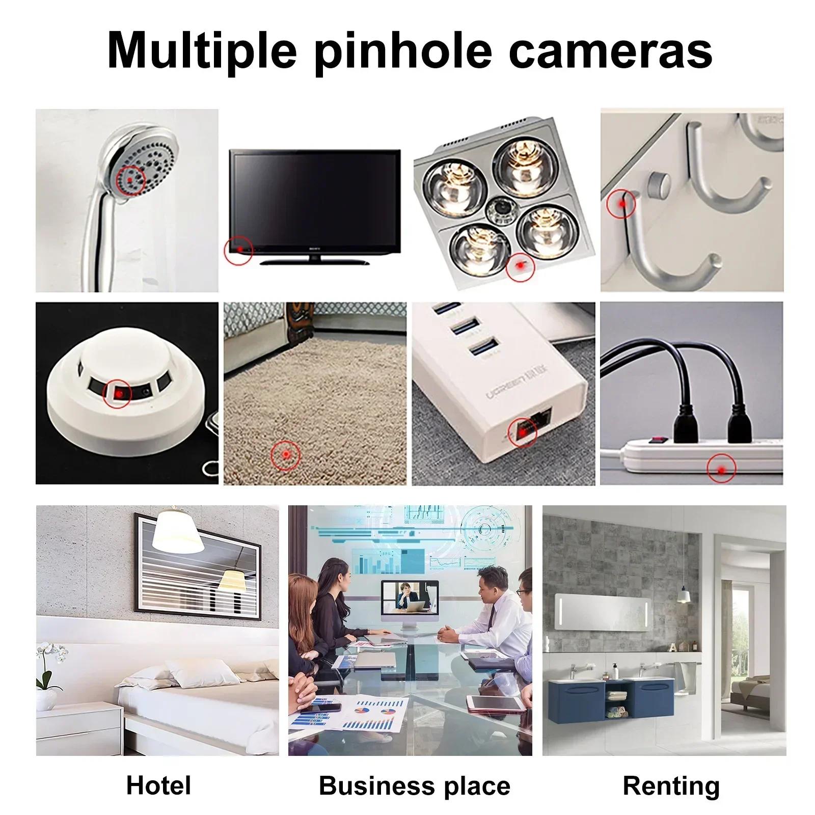 Wireless Anti Camera Detector Wireless Detector Portable Anti-camera Detector Outdoor Travel Hotel Rental Infrared Alarm Phone USB Portable