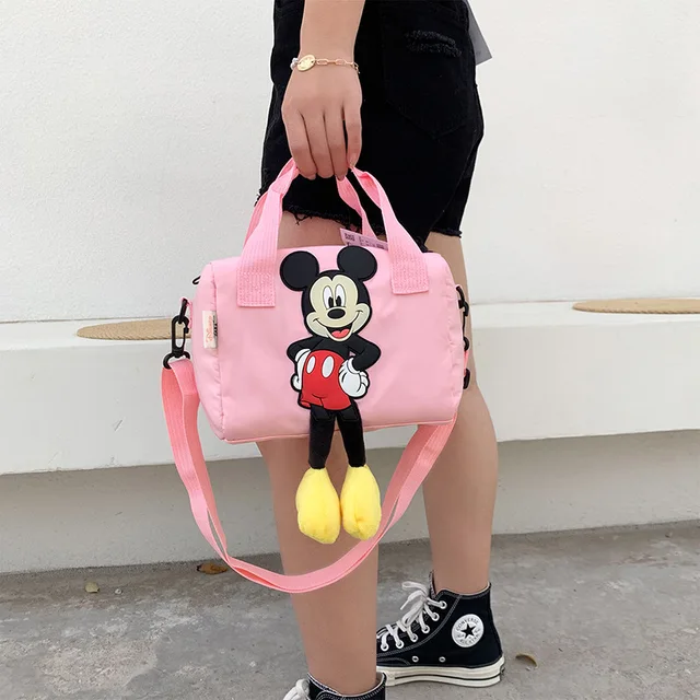 New Disney Shoulder Bags Cartoons Mickey Mouse Casual Canvas Women Shopping Bag Cute Anime Fashion Handbag Messenger Bag Gifts 11