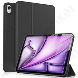 Sleek Black Green Protective Tablet Case with Stand & Auto Wake/Sleep Function for iPad Air 13 2026 M4 (Black)