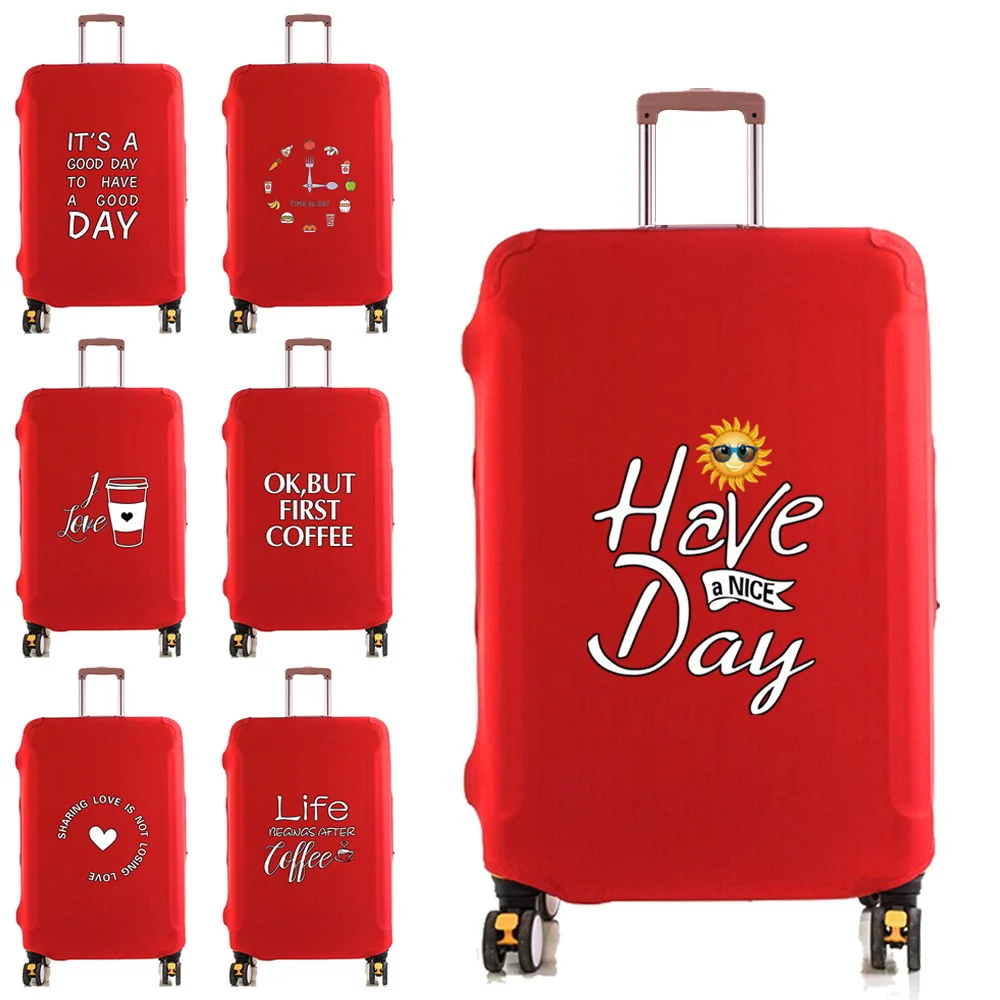 

Luggage Protective Cover Travel Suitcase Elastic Dust Cases for 18-28 Inches Food Pattern Trolley Case Travel Accessories