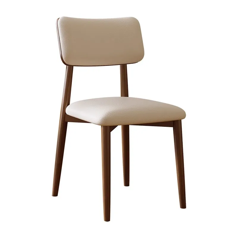 French Cream Style Solid Wood Dining Chair Home Modern Simple Light Luxury Senior Sense Table Chair
