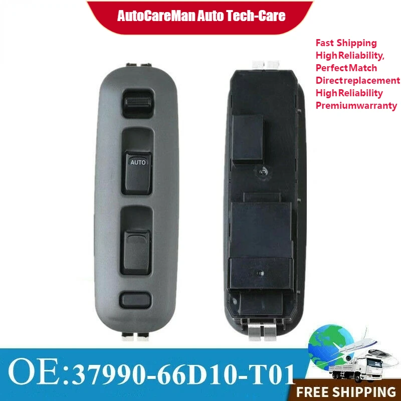 

Fit For Suzuki New Power Window Switch Front Left 37990-66D10-T01 3799066D10T01