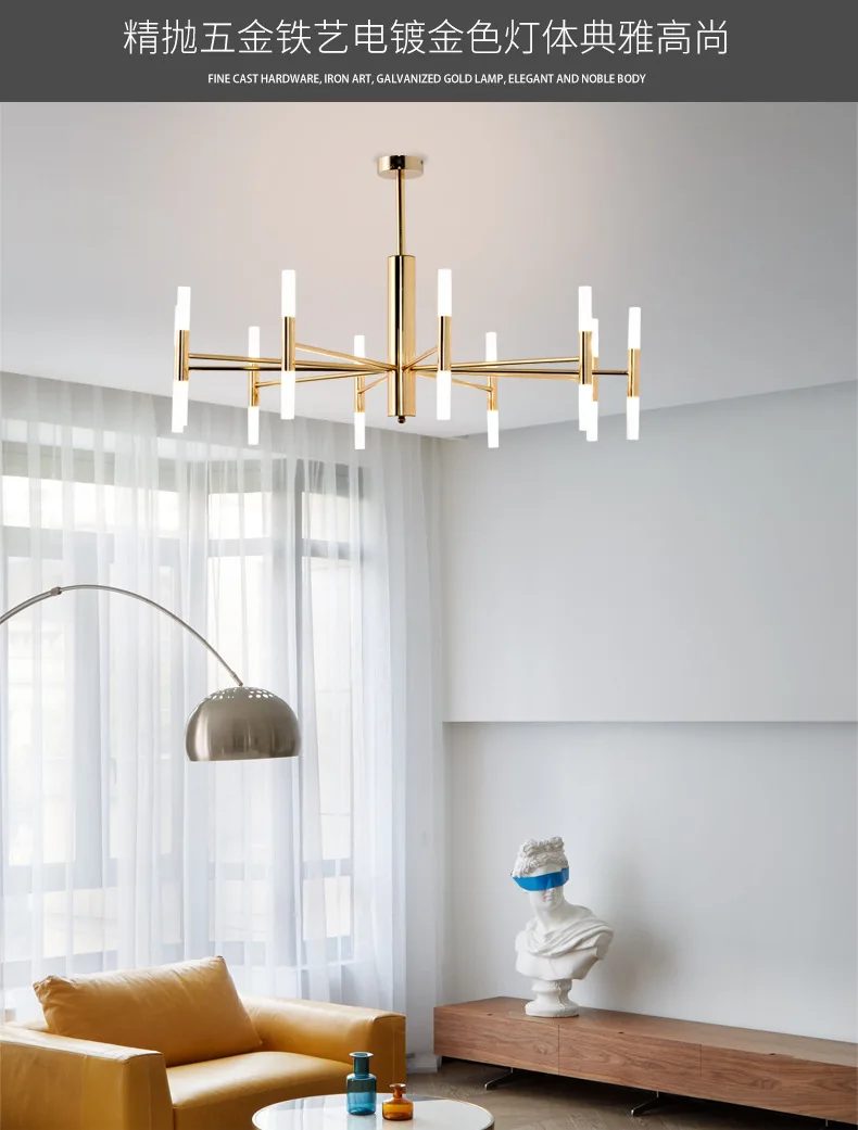 Moderne Mode Designer Schwarz Gold Led Decke Kunst Deco Ausgesetzt Kronleuchter  Licht Lampe für Küche Wohnzimmer Loft Schlafzimmer - AliExpress