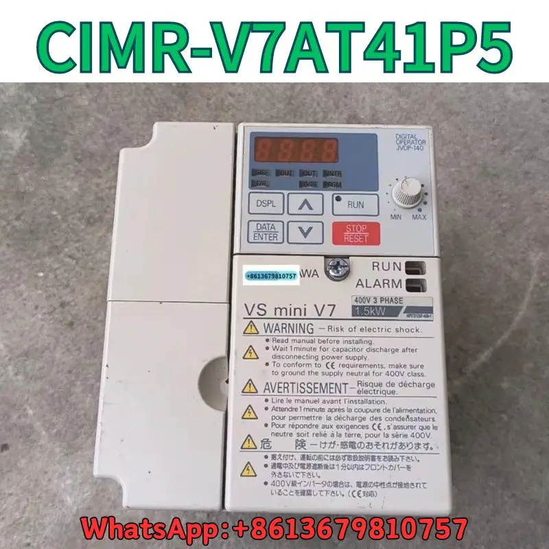 

Used Frequency converter CIMR-V7AT41P5 1.5KW test OK Fast Shipping